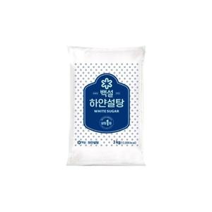 CJ백설 하얀설탕 3kg 1개 박스안심포장