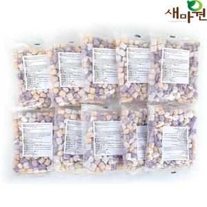 새마원 냉동 칼라 혼합 타피오카펄(대) 500g-10개 빙수용 빙수떡