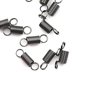 10pcs 스테인레스 스틸 듀얼 후크 작은 텐션 스프링 코일 미니 길이 6 Mm 30MM 스트레치