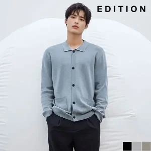 [에디션] 카라 버튼 가디건 (NED1EC1904)