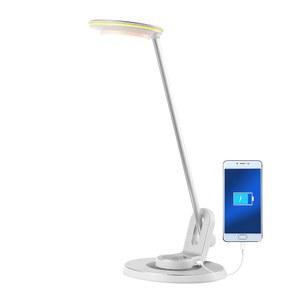 거실 침실 USB 미니멀리스트 충전 5인치 실버 램프 농가 작업 조나단 18 현대식 딕슨 LED YJYL7701B 알루미늄 조절식 사무실용 조광