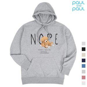 [폴앤폴]NOPE 곰돌이 오버핏 남여공용 후드티_P346770318
