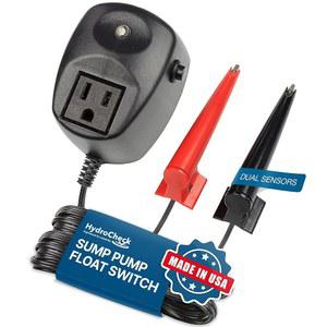 HydroCheck HC6000v2 Sump 펌프 플로트 스위치: Hi-Lo 센서, 내장 알람 | 다용도, 청소 없음 및 움직이는 부품 없음, 지하실, 수영장 등의 침수 방지! 자랑스러운 미국산