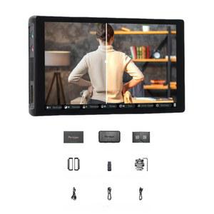 포트키 PL5 5.4인치 4K 카메라 모니터, HDMI 입력/출력 터치스크린 필드 내장 라이브 스트림 지원, 색상 보정 및 DSLR 비디오 모니터링을 위한 캡처 카드