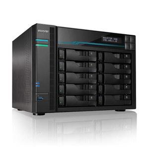 Asustor Lockerstor 10 Pro AS7110T Bay NAS - 네트워크 스토리지 인클로저, 쿼드 코어 3.4GHz CPU, 8GB RAM DDR4, M.2 NVMe SSD 캐싱