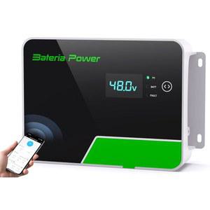 20A MPPT 태양광 충전 컨트롤러 48V 36V 24V 12V 오토, 바테리아 파워 맥스 1200W 150Voc DC 입력 내장형 APP 제어 조절식 패널 컨트롤러, Li 및 납산용 음극 접지(SunRock 20S)