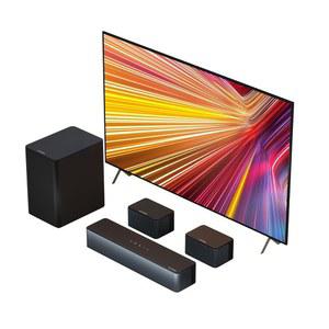 ULTIMEA 5.1 가상 서라운드 사운드 바, 320W 피크 파워, 조절 가능한 스피커 및 서브우퍼가 있는 스마트 TV용 시스템 홈 시어터 HDMI ARC TV 포세이돈 D50