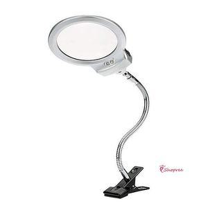 책상확대경 고정 확대경 스탠드 자바라형 LED wxy022