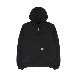 칼하트 루즈핏 핌 덕 레귤러 인슐레이티드 플란넬 라인드 액티브 자켓 블랙 Carhartt Loose Fit Firm Duck