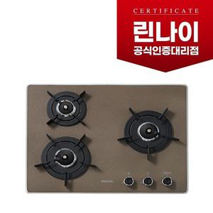 RBR-P3531BD린나이정품 3구펄크리스탈빌트인가스레인지/가스쿡탑/매립형(카라멜브라운)