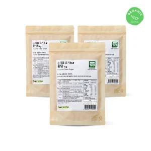 [롯데백화점]다온에프앤씨 [소이풀] 유기농 원당 1kg x3봉