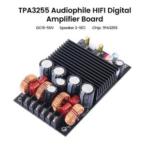 DC19-50V 하이파이 오디오 앰프 모듈 클래스 D 디지털 사운드 보드 300W  듀얼 채널 3.5MM 스테레오 TPA325