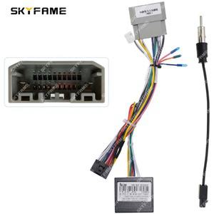 SKYFAME 차량 와이어링 하네스 어댑터 Canbus 박스 안드로이드 라디오 전원 케이블 지프 랭글러 JK 컴퍼스