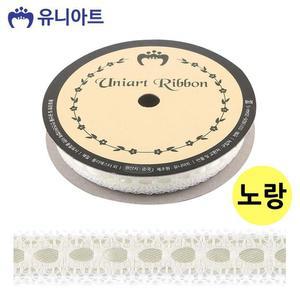 [JHQRMT78_4B](리본) 공단 리본 레이스 15mm 길이 (노랑)
