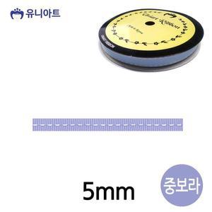 [JHQRMK4R_4B](리본) 리본 스티치 롤 (폭 5mm) (중보라)