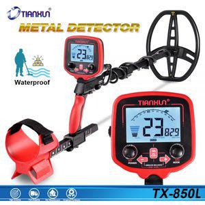 누수탐지기 TX-850L 금속 탐지기 지하 깊이 2.5m 스캐너 검색 파인더 보물 찾기 핀포인터 방수 백라이트