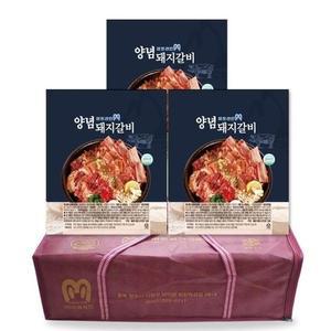 [JHQSRZSC_52FA]설날 양념돼지갈비 1kgx3팩 프리미엄 MEx