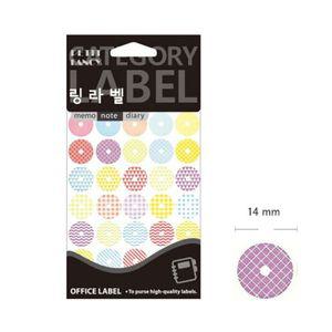 펀치 링라벨 자재 혼합 14mm 601A