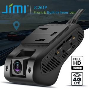 Jimi JC261P 4G 자동차 카메라 ADAS 라이브 스트림 HD 듀얼 카메라 GPS 추적 Wifi 핫스팟 다중 경보 DVR 대