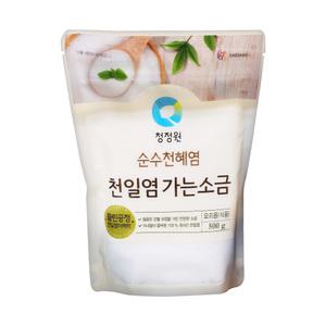 청정원 천일염 가는소금 500g 식자재마트 펜션음식 도매가