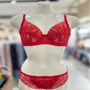 [비너스]OBR7863E+S E컵  오르화 쉬폰레이스 깃털홑겹망사 큰컵브라  시스루망사레이스팬티세트