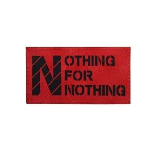 찍찍이 밀리터리 패치 와펜 NOTHING FOR NOTHING-W87563A