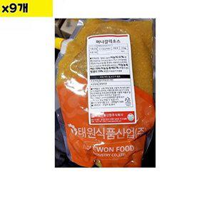 [셀러허브 패션][JHOM4SQ6_52EN]식재료 도매 태원 허니갈릭소스 2Kg x9개