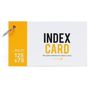 모닝글로리 2000 무선 메모 정보카드 125X75 향균 링 단어장 88714단어암기
