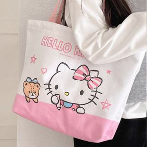 헬로키티 빼꼼 화이트 에코백 370769