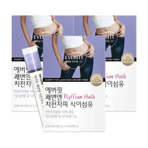 (내츄럴플러스) 에버핏 쾌변엔 차전자피 식이섬유 30포 3박스
