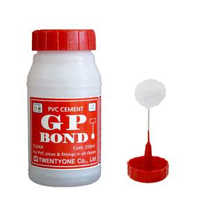 GP 배관접착제 250ml 전용 브러쉬 포함 PVC 배관 파이프 접착 본드
