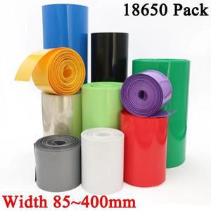 미터 8650 Lipo  PVC 열 수축 튜브 팩 85mm  400mm 너비 절연 필름 랩  케이스 케이블 슬리브 블루