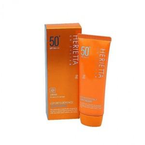 70g 선크림 HERIETTA SPF50 PA 야외활동 화이트 등산 해변 썬크림 골프