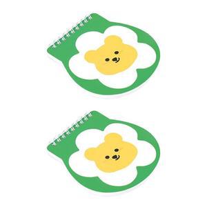 데일리라이크 미니 무지 노트 수첩 젤리플라워 2개