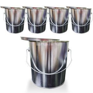 원형 공캔 2L 빈깡통 페인트통 뚜껑 철캔 H-08 5개