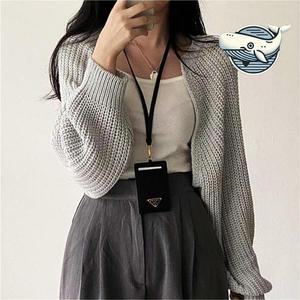 [오노마] ONM 여성 크롭 니트 볼레로 기본 레이어드 한여름