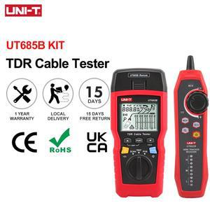 UNI T 네트워크 케이블 테스터 TDR UT685B 키트 케이블 추적기 Lan 테스터 RJ45 RJ11 감지기 배선 LCD 디스