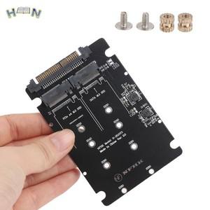 데스크탑 컴퓨터용 어댑터 카드 SATA M.2 SSD to NVMe NGFF SFF-8639 변환기 1PC 2.5 인치