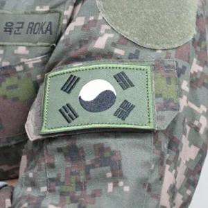 밀리터리 태극기 자수 와펜 패치 찍찍이 기념일 행사-WFGOEZZ
