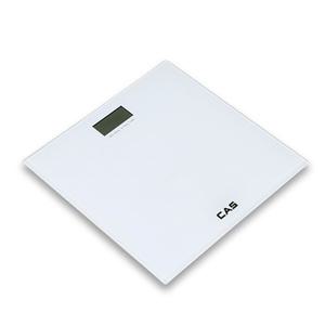 DY- 저울 CAS 디지털체중계 HE-70 가정용몸무게측정 화이트 강화유리 CR2032