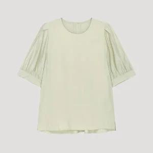 [롯데백화점]리스트 라운드넥 베이직 블라우스 TWWBLP62040