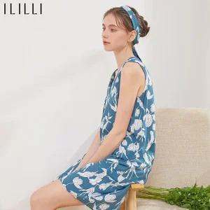 아이릴리 인견썸머 민소매 플라워셋업 1세트 단품