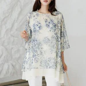 (∼88size)레이디롱블라우스 TBE3318_YO