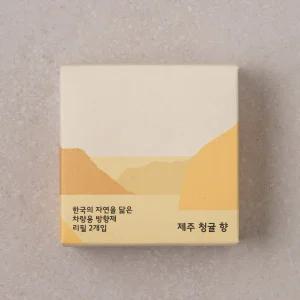 JAJU 자주 한국의 향기 차량용 방향제 리필 2개입_제주 청귤 향 - 185669