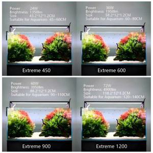 LED 수족관 조명 수초 900 II 램프 수초 600 450 어항 조절 제어 CMOL 가능한 브래킷 1200 익스트림 성장