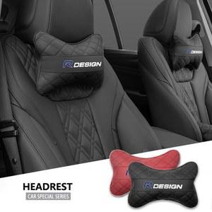 볼보 올레스타 AWD V60 V40 XC90 S60 C30 XC60 XC40 T6 V90 V50 V70 S90 용 카시트 헤드레스트 패드 허리 쿠션 보호대 액세서리