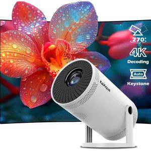 새로운 KAIAQUA 휴대용 FY300 시네마 4K 1080P 야외 H713 WIFI6 HD BT5 ALLWINNER 720P JETOR 1280 듀얼
