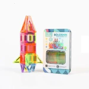 미니 초소형 마그네틱 타일 블록 자석 블럭 교구 유아 아기 휴대용 나들이 장난감 ABS소재 38PCS