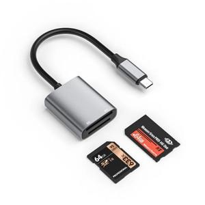 iPhone용 USB C 메모리 스틱 프로 듀오 어댑터 Lightning Type-c 장치용 MS/SD 카드 리더기 지원하는