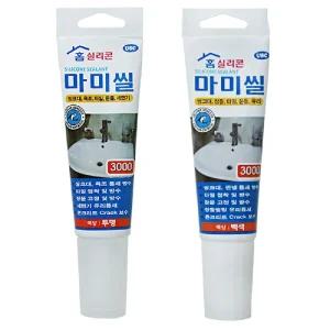 마미씰 홈 실리콘 80ml/욕실/보수/화장실/곰팡이/항균/방지/접착/실리컨/다용도/흰색/백색